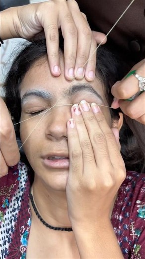 Perfect Eyebrow Threading for a Sharp & Beautiful Look ✨ #EyebrowThreading #BrowShaping #DelhiSalon