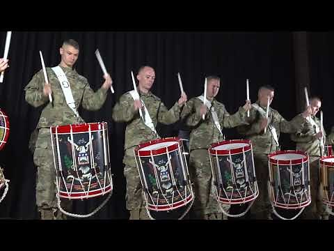The U.S. Army's Fife and Drum Corps Drumline performs "The Adventures of Joe 90"