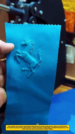 🐎 Leather Embossing & Hot Stamping Machine!