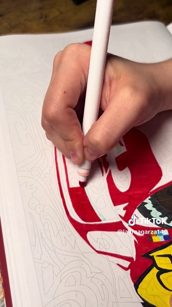 Coloring Lightning McQueen from Disney Pixar's Cars | Fun Coloring Book Activity