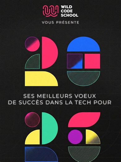 La Wild Code School vous souhaite ses meilleurs voeux de succès dans la tech pour 2026 ! 💻 Que vous terminiez l’année en vous formant à un métier tech ou en réfléchissant à votre future reconversion, on vous envoie nos meilleurs vœux. ✨ #ecoleinformatique #informatique #developpeurweb #reconversiontech #developpeurjunior #datanaalyst #dataanalyse #metiertech #cybersecurite #cyberfrance