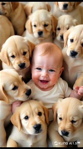 Baby’s Happiest Puppy Cuddle Ever 🐶💛