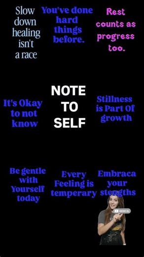 Which note to Self do you need today?#SelfLove #Motivation #Shorts#fyp