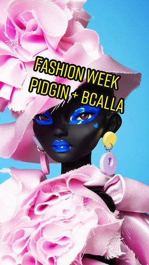Fashion Week Collab with @BCALLA - Day 4 - #PidginDoll #BCALLA #fashionweek #dolltok #arttok #queerartbyqueerartists