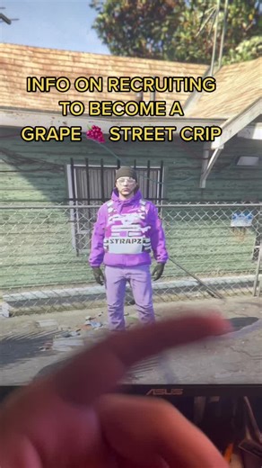 Recruit Info to Become A Grape 🍇 Street Crip! #gta5 #grapestreet #gta5rp #roleplay #ps4roleplaygta #foeroleplay #gangroleplay