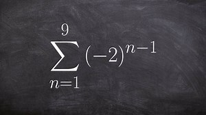 Find the partial sum of the geometric series