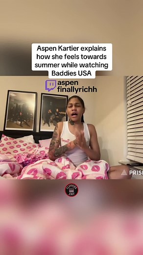 Aspen Kartier explains how she feels towards summer while watching Baddies USA #fy #fyp #aspenkartier #baddiesusa #viral