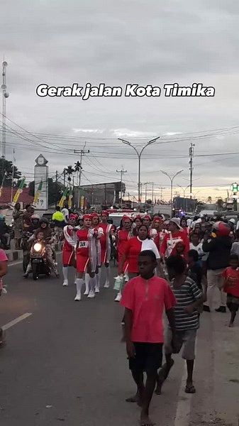gerak jalan kota timika #timikapapua #gerakjalan