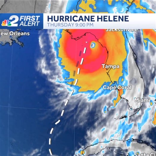 Share: A satellite loop of the past 24 hours. NBC2 News | Rob Duns