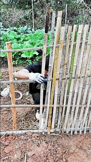 Traditional Bamboo Fence Installation Method