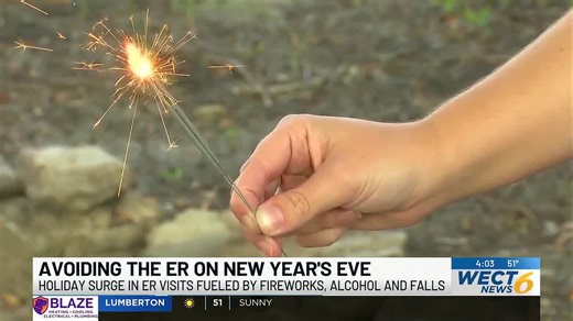 'Blowtorch to your skin': Novant officials warn of New Year's Eve safety risks