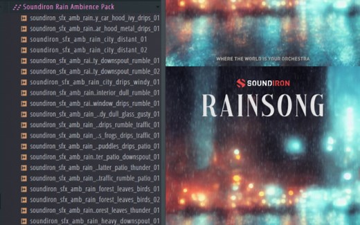 免费采样/雨声/Soundiron Rain Ambience Pack