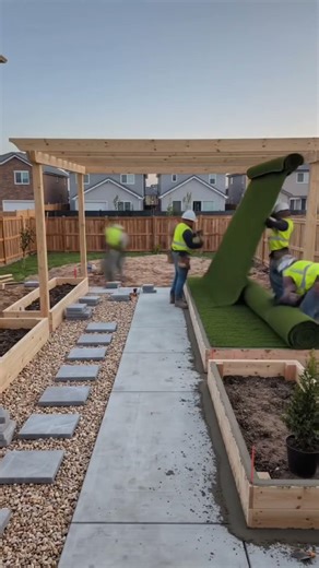 The Ultimate Backyard Upgrade (Satisfying Build)#beforeandafter #transformation #cleaning #garden