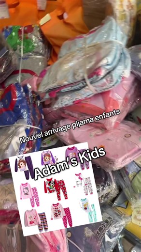 Nouvel arrivage pijama enfants🥳🥳🥳#pourtoi #viral_video #kidsoftiktok #pijama