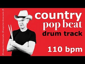 Country Pop Beat 110 bpm - Country Drum Backing Track - #24