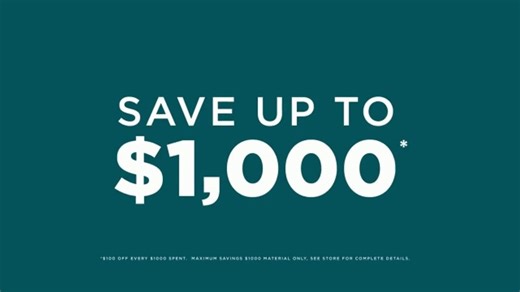 Flooring Options by Carpet One Labor Day Sale TV Spot, 'Right Now: Save Up to $1,000'