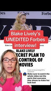 19K views · 132 reactions | Here is the unedited Forbes interview that Blake lively did. ￼Creators have twisted this into something it’s not. #blakelively #justinbaldoni #itendswithus #blakelivelylawsuit #justinbaldonilawsuit | The Recap With Julie | Facebook