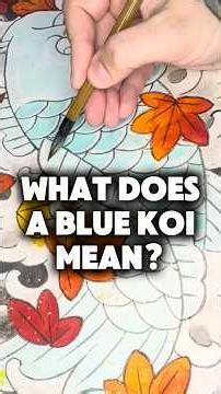 What a Blue Koi Tattoo Means - Tattoos Explained