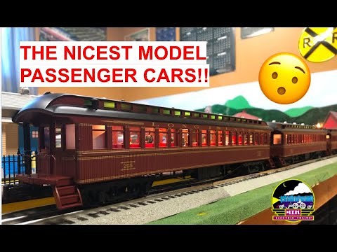 The Nicest Model Passenger Cars Unboxing! (MTH Premier 64' Woodside Passenger Cars)