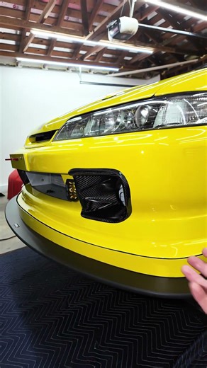 New Crow House lip + Racebred splitter with airdam installed! 🇺🇲 | #OMGBUILDS | #INTEGRA