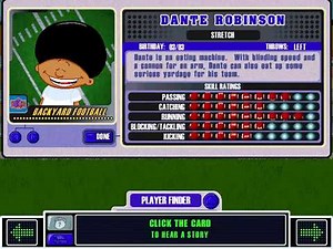 Backyard Football 2002 Meet The Player