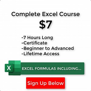 208 reactions · 19 shares | Full Microsoft Excel Course for $7 ✔️...