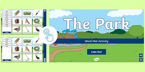 The Park Interactive Word Mat Activity