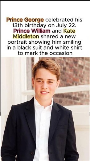 Prince George Turns 13! New Birthday Portrait Shows How Much He's Grown