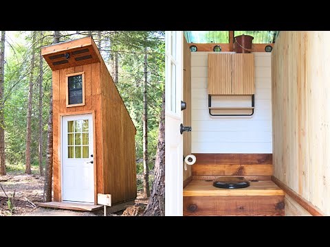 Beautifully Modern Off-Grid Outhouse - Start to Finish Build