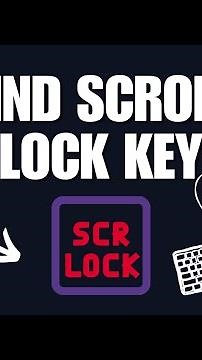 SOLVED Solution of Couldn't Find Scroll Lock Key on Laptop Keyboard