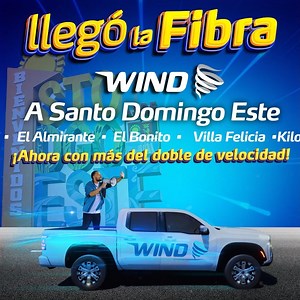 🔥🚀¡ATENCIÓN SANTO DOMINGO ESTE, Ya Llego la Fibra Wind a tu sector! 🚀🔥 Disfruta de toda la velocidad de la fibra óptica y dile adiós a los contratos aburridos y las penalidades injustas. Con nuestro servicio prepago de fibra óptica, paga SOLO por lo que necesitas.💸🎯 Sin compromisos, ataduras, ni sorpresas. Conecta tu Vida con Wind y descubre una nueva forma de navegar por la red 🌐 ¡A TU MANERA! Solicítalo llamando ya al 📞 809.200.300 , vía Whatsapp al 💬 829.946.5200 o visítanos en tu 🏢