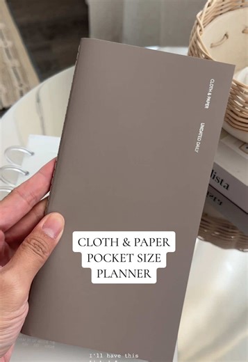 The perfect simple pocket sized daily planner #ClothandPaper #CPAffiliate #pocketplanner #plannertok #planners