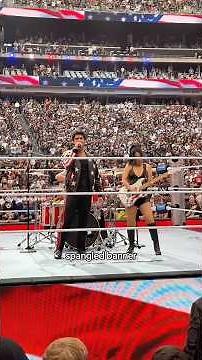 Joe Jonas sings the national anthem at Wrestlemania! #wrestlemania #joejonas #jonasbrothers
