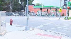 Suburban gas station explodes after storms lead to downed power lines, gas lines igniting