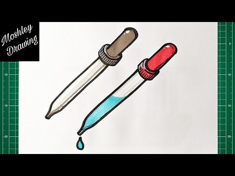 How to Draw Pipette Step by Step