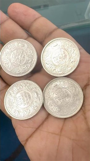 Rare beauty of India - 100+ year old King V silver 1 rupees coin lot #status #coin #shorts #4k