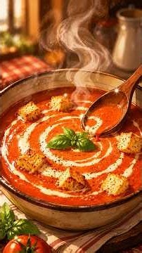 Creamy Tomato Soup Recipe | Restaurant Style Comfort Soup