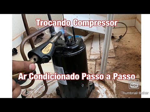 Trocando Compressor Ar Condicionado Split Passo a Passo Vídeo Completo