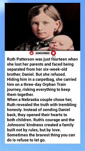She Hid Her Baby Brother on the Orphan Train to Keep Him 💔❤️