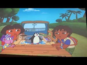 Toadette and Toad are meeting a penguin