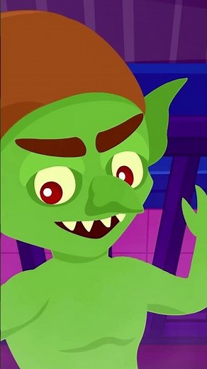 Green Color Monster Says BOOOO!! #kids #shorts #teeheetown