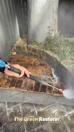 Pressure Washing | Cleaning | Hedging | Edging | Cutting #shorts #satisfying #gardening