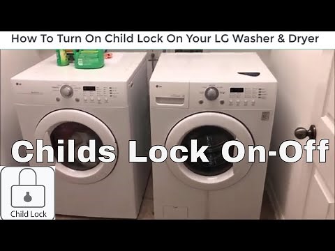 How To Turn On/Off Child Lock On Your LG Washer and Dryer Front Loaders