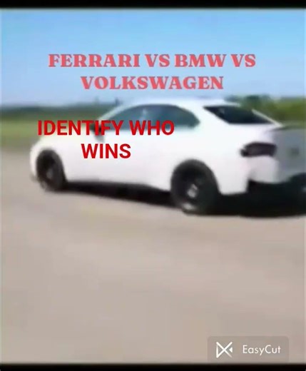 BMW VS FERRARI VS VOLKSWAGEN DRAG RACING 🏎️ AND BMW DRIFT AND JUMP WITH WHITE SMOKE.#EDIT.
