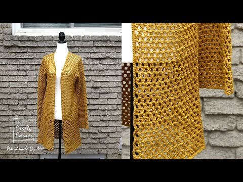 Crochet Easy Summer Lace Cardigan