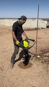 How to make a post hole easy mode with a auger