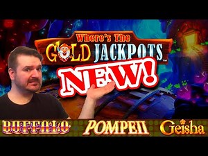 PLAYING ALL 3 Of The NEW Where's The Gold Jackpots Slot Machines!