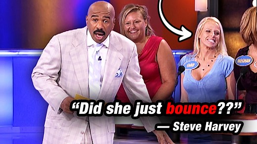 #SteveHarvey: “Did she just bounce??” 🤣🤣🤣 (#FamilyFeud Season 1 Marathon | Part 9/14) | Family Feud
