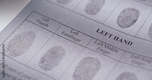 Fingerprint investigation close up CSI
