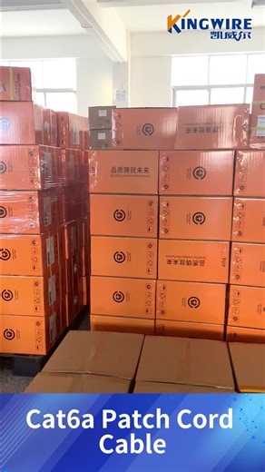 Factory Direct Sale Cat6A Cable 4Pairs 26AWG Shielded SSTP Cat6A Cable Patch Cord